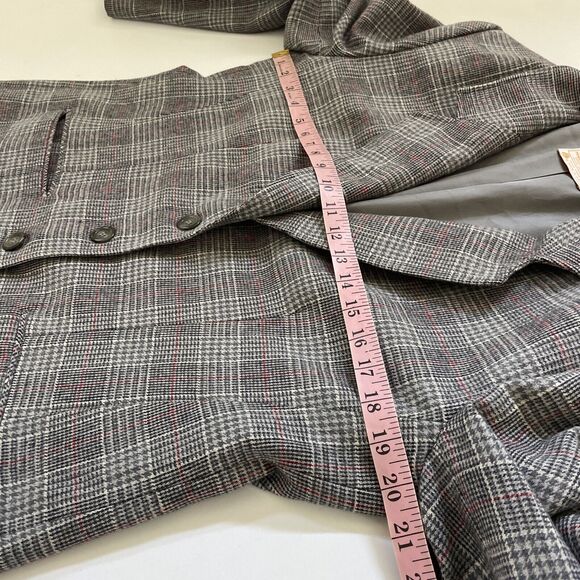VTG Pendleton Blazer 100% Virgin Wool Womens 12 Academic Career Plaid Coat USA - Picture 7 of 10